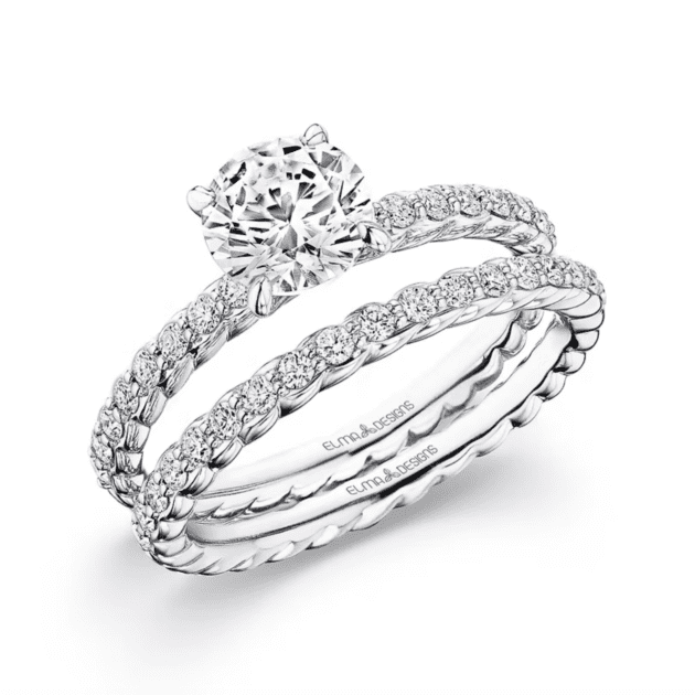 Diamond Band 18KT White Gold Dia 0.27 CT